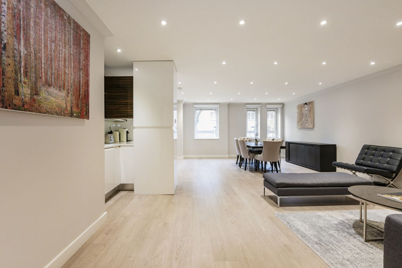 Kitchen in the two bedroom apartment